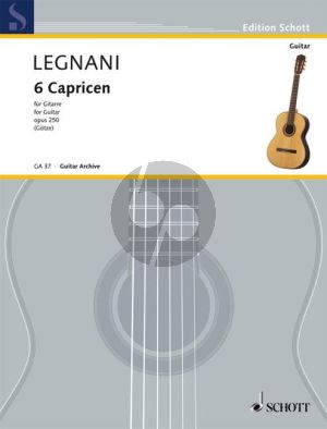 6 Leichte Capricen op.250 Gitarre