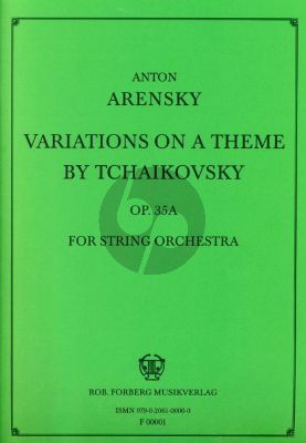 Arensky Variationen thema Tschaikovsky op.35A Streichorch.