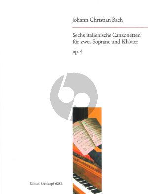 6 Italienische Canzonen Op.4 2 Sopranstimmen-Klavier