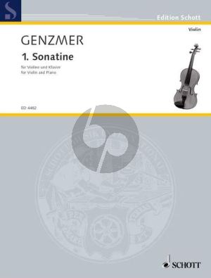 Genzmer Sonatine No.1 GeWV 225 Violine und Klavier (1953) (Grade 3 - 4)