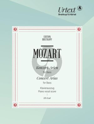 Mozart Concert Arias for Bass Voice and Piano (edited by Franz Beyer)