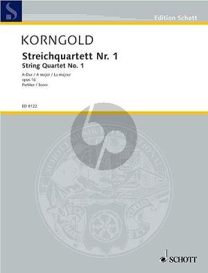 Korngold Quartet No.1 A-major Op.16 2 Vi.-Va.-Vc. (Parts)