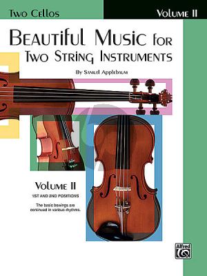 Applebaum Beautiful Music for 2 String Instruments Vol.2 2 Cello's