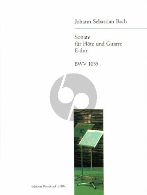 Bach Sonate No.3 E dur BWV 1035 Flote und Gitarre (Herausgegeben von Ferdinand Uhlmann)