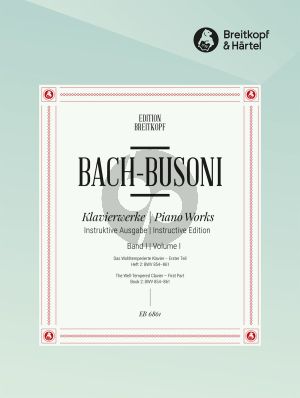 Bach Das Wohltemperierte Klavier 1. Teil / Heft 2: BWV 854 - 861(Busoni)