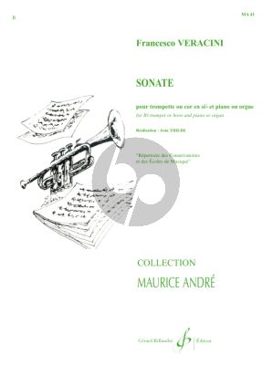 Veracini Sonate Trompette ou Cor-Piano[Orgue] Thilde (Collection Andre)