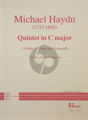 Haydn Quintet C major for 2 Violins- 2 Violas and Violoncello Score and Parts