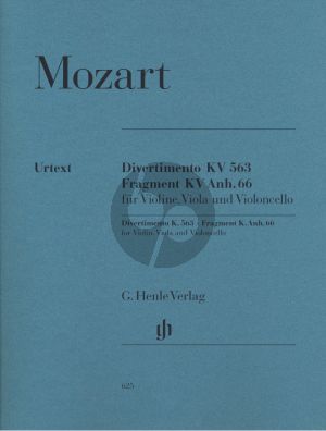 Mozart Divertimento Es-dur KV 563 / Fragment G-dur KV Anh.66 (562e) Violine, Viola und Violoncello Stimmen (Herausgeber Wolf-Dieter Seiffert) (Henle-Urtext)