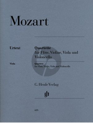 Mozart Quartette KV 285 - 285a- 285b[Anh.171]- 298) (Parts) (edited by Hendrik Wiese) (Henle-Urtext)