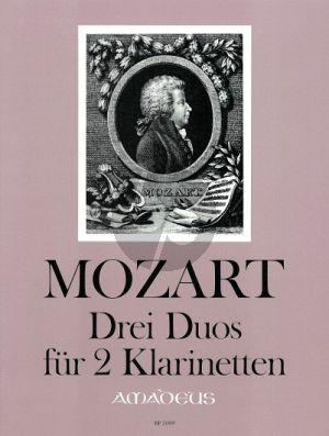 Mozart 3 Duos 2 Klarinetten Stimmen (Siegfried Beyer)