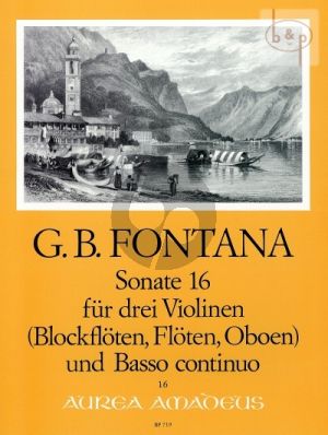 Sonata 16 3 Violins [Rec./Fl./Ob.] and Bc