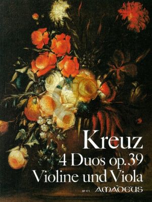 Kreuz 4 Duos Op.39 fur Violine und Viola (Stimmen) (edited by Bernhard Pauler)