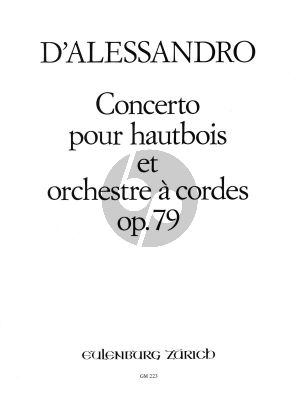 Alessandro Concerto Op.79 Oboe and String Orchestra (piano reduction)