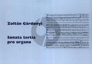 Gardonyi Sonata Tertia Orgel