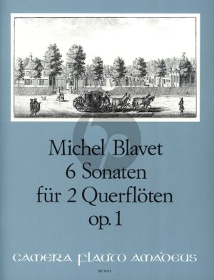 Blavet 6 Sonaten Op.1 fur 2 Floten (Playing Score) (edited by Bernhard Pauler)
