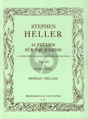 Heller 24 Studies for the Young Op.125 Piano (Herman Nieland)