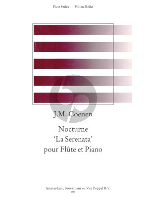 Coenen Nocturne 'La Serenata' Flute-Piano (edited by Rien de Reede)