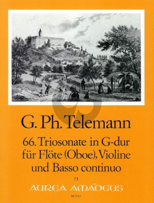 Telemann Trio Sonata G-major TWV 42:G1 Flute[Ob./Vi.]-Violin-Bc (Score/Parts) (Pauler-Hess)