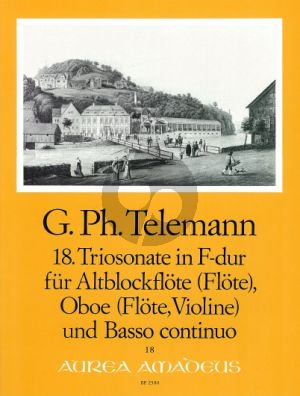 Telemann Trio Sonata F-major TWV 42:F15 Treble Rec.[Fl.]-Oboe[Vi.]-Bc
