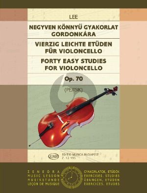 Lee40 Easy Studies Op.70 Violoncello (Pejtsik) (EMB)