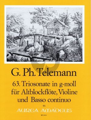 Telemann Trio Sonata g-minor TWV 42:g9 Treble Rec.-Violin[Fl./Ob.]-Bc