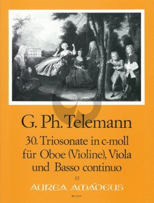 Telemann Trio Sonata c-minor TWV 42:c5 Oboe[Vi.]-Viola-Bc