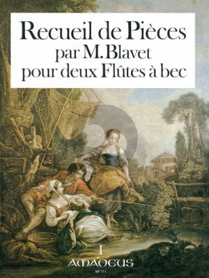 Blavet Recueil de Pieces Vol. 1 2 Altblockflöten (Petits Airs-Brunettes- Menuets avec des Doubles et Variations) (Winfried Michel mit Yvonne Morgan)