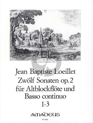 12 Sonaten Op.2 Vol.1 (No. 1-3) Altblockflote und Basso Continuo