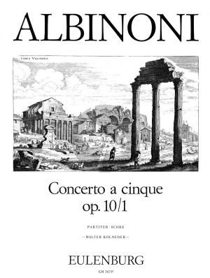 Albinoni Concerto B-dur Op.10 / 1 Streichorchester (Partitur) (Walter Kolneder)