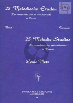 25 Melodic Studies Vol.1 Viool