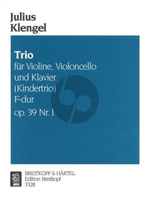 Klengel  Kindertrio F-dur Op.39 No.1 fur Violine, Violoncello und Klavier