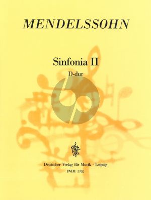 Mendelssohn Sinfonia No. 2 D-dur MWV N 2 Streichorchester (Partitur) (Hellmuth Christian Wolff)