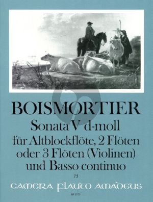 Sonata d-minor Op.34 No.5 (Treble Rec.- 2 Fl.[or 3 Fl./ 3 Vi./ 3 Ob.]- Bc