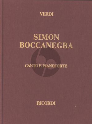 Verdi Simon Boccanegra Vocal Score (it.) (Hardcover)