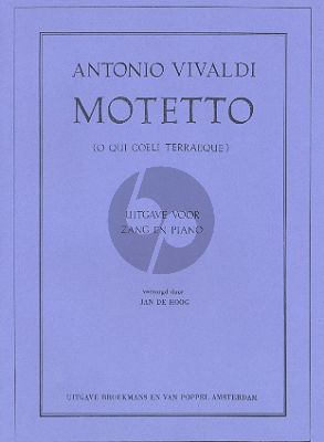 Motetto 'Qui coeli Terraeque serenitas' RV 631 Soprano- Strings-Bc