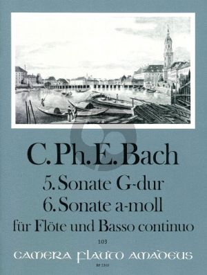 Bach Sonate No.5 G-dur (WQ 127) - Sonate No.6 a-moll (WQ 128) Flöte-Bc (Manfredo Zimmermann)