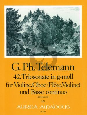 Telemann Trio Sonata g-minor TWV 42:g12 Violin-Oboe (Flute/Violin)-Bc (Score/Parts)