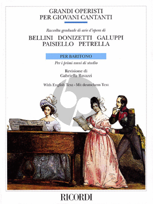 Album Great Opera Composers for Young Singers for Bariton (Edited by Gabriella Ravazzi) (Italian/German/English)