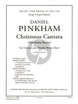 Christmas Cantata (Sinfonia Sacra) (SATB-Double- Brass Choir-opt.Organ)