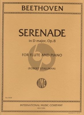 Beethoven Serenade D-major Op.8 for Flute and Piano (Arranged by Robert Stallman) Nabestellen