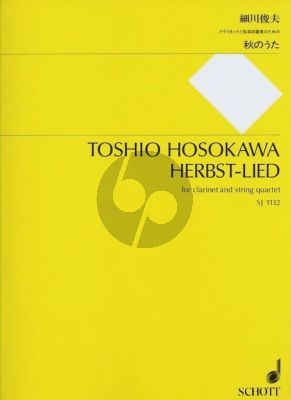 Hosokawa Herbst-Lied for Clarinet [Bb] and String Quartet (Score/Parts) (2001)