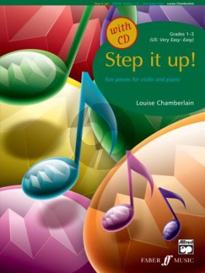 Chamberlain Step it Up! Violin and Piano (Fun Pieces Grades 1 - 3) (Bk-Cd)