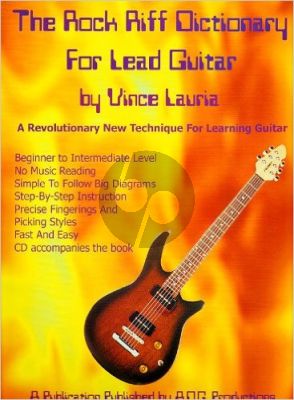 Lauria The Rock Riff Dictionary for Lead Guitar (Bk-Cd)