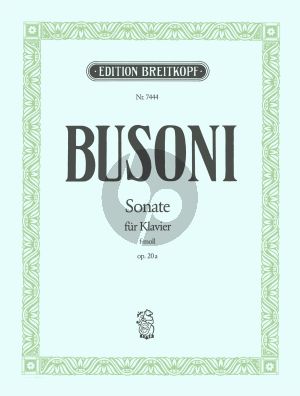 Busoni Sonata in F minor Op.20a K 204 Piano solo (edited by Jutta Theurich)