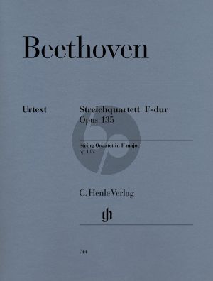 Beethoven Streichquartett F-dur Op.135 (Stimmen) (Rainer Cadenbach) (Henle-Urtext)