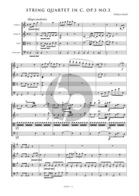 String Quartet C-Major Op.3 No.3 (Parts)