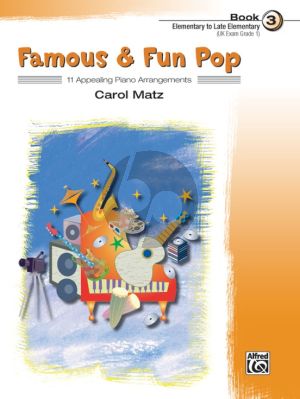 Matz Famous & Fun Pop Vol.3 - 11 Appealing Piano Arrangements with Duet Part (Elementary-Late Elementary)