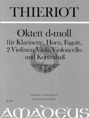 Oktett d-Moll Op. Posth. Klarinette in A-Horn in D-Fagott 2 Violinen-Viola-Violoncello-Kontrabass