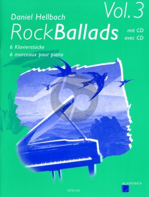 Hellbach Rock Ballads Vol.3 - 6 Pieces for Piano Book with Cd