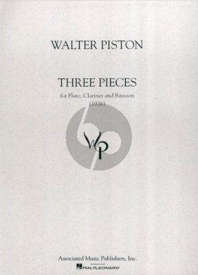 Piston 3 Pieces (1926) for Flute, Clarinet and Bassoon Parts